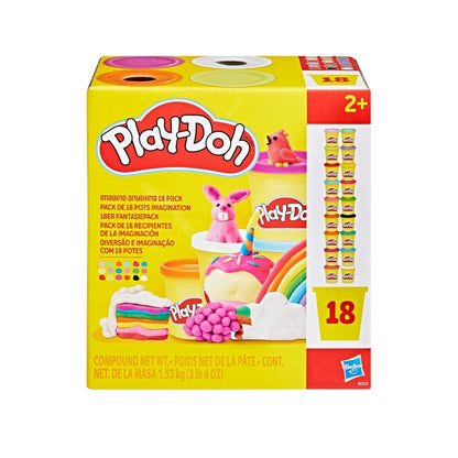 Hasbro Play-Doh Pack of 18 Imagination Pots