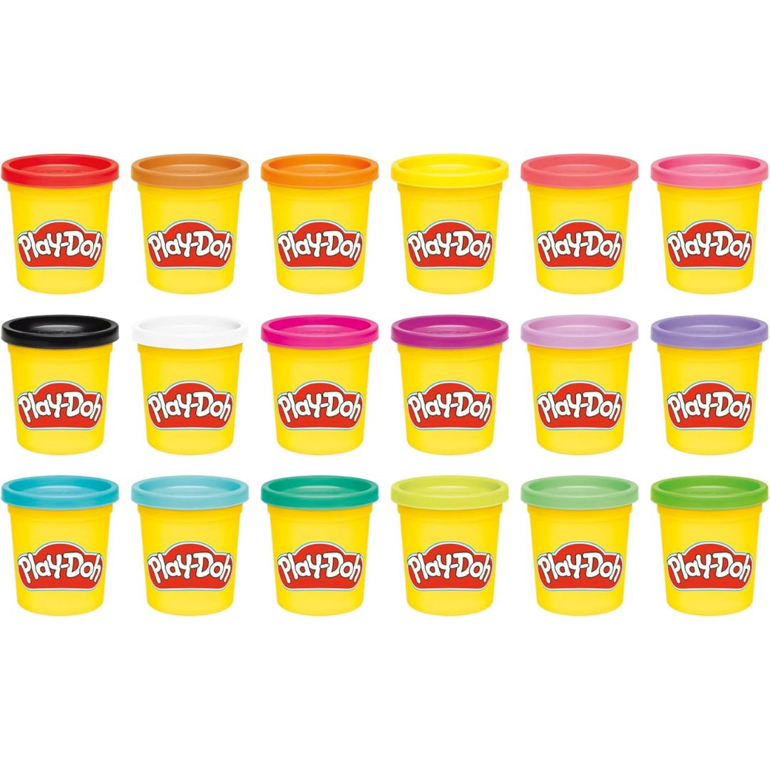 Hasbro Play-Doh Pack of 18 Imagination Pots