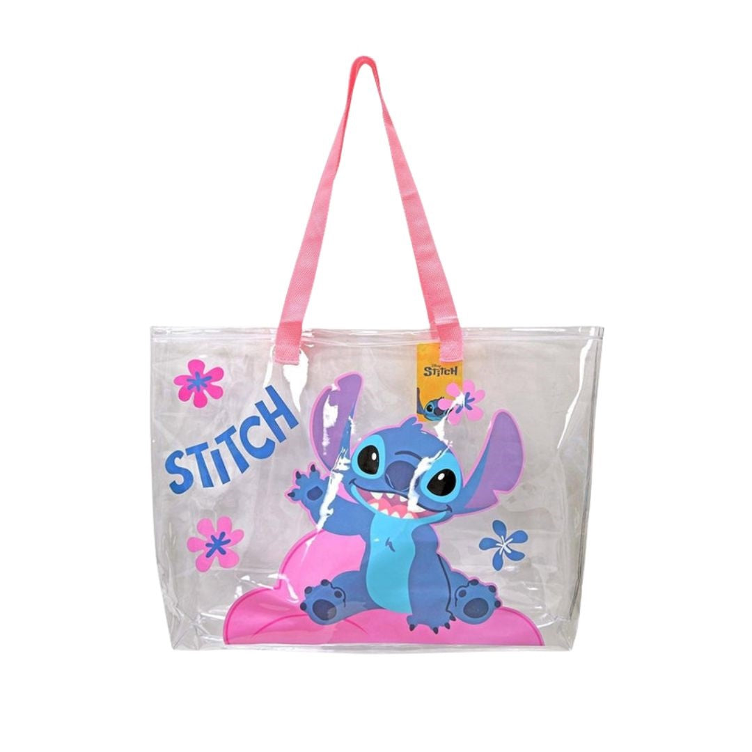 Disney Stitch Transparent Beach Tote Bag