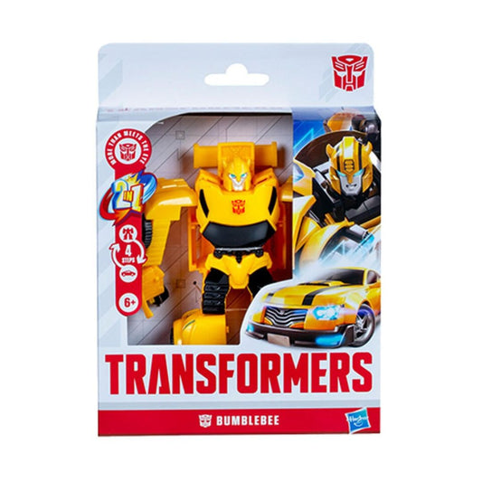 Shop the 7-inch Transformers Authentics Bumblebee figure by Hasbro! Easy 4-step conversion from Autobot robot to sports car. Perfect for kids and collectors.