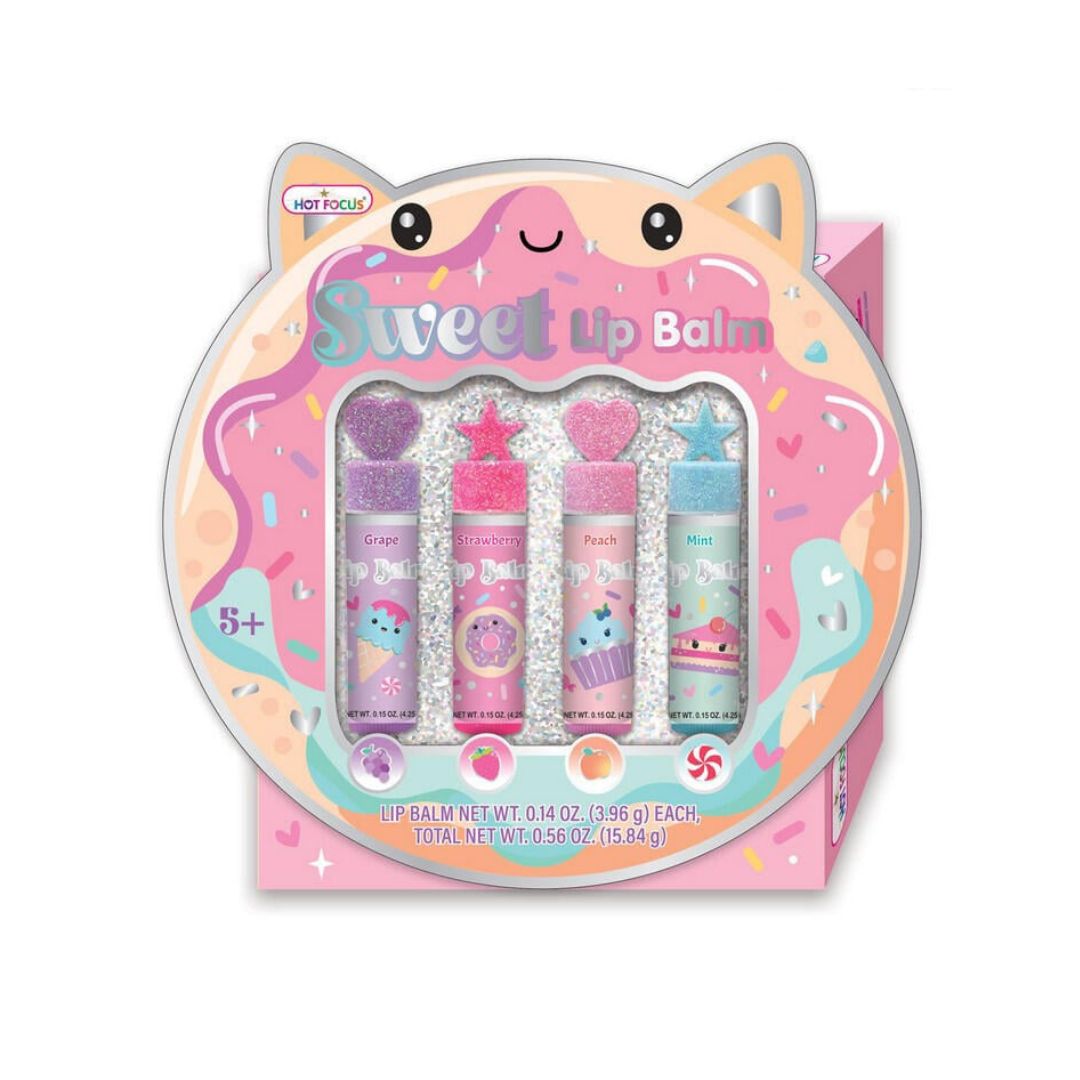 Hot Focus Sweet Lip Balms Cosmetic Set