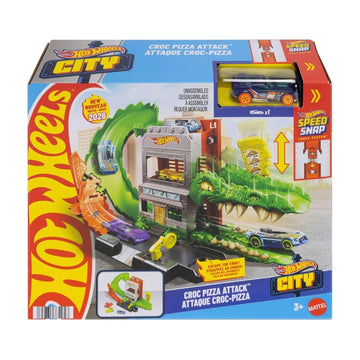 Hot Wheels City Crocodile Attack Playset