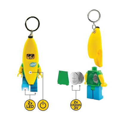 Lego Led Key Chain Banana Guy Minifigure