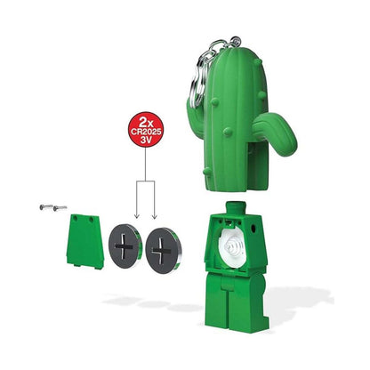 Lego LED Key Chain Cactus Minifigure