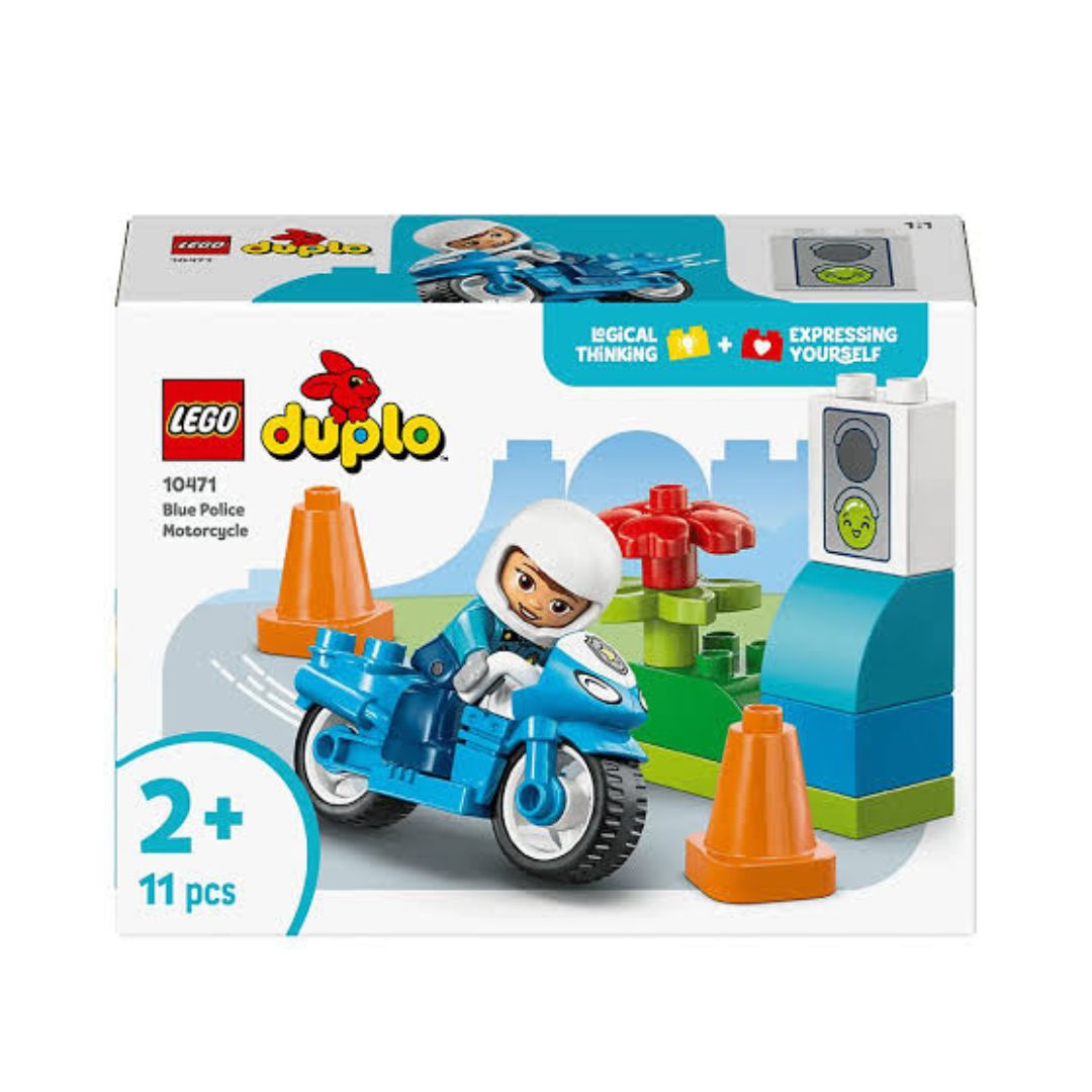 Lego Duplo Blue Police Motorcycle