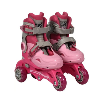 Cap Loisirs Adjustable 3-Wheel Skates - Pink