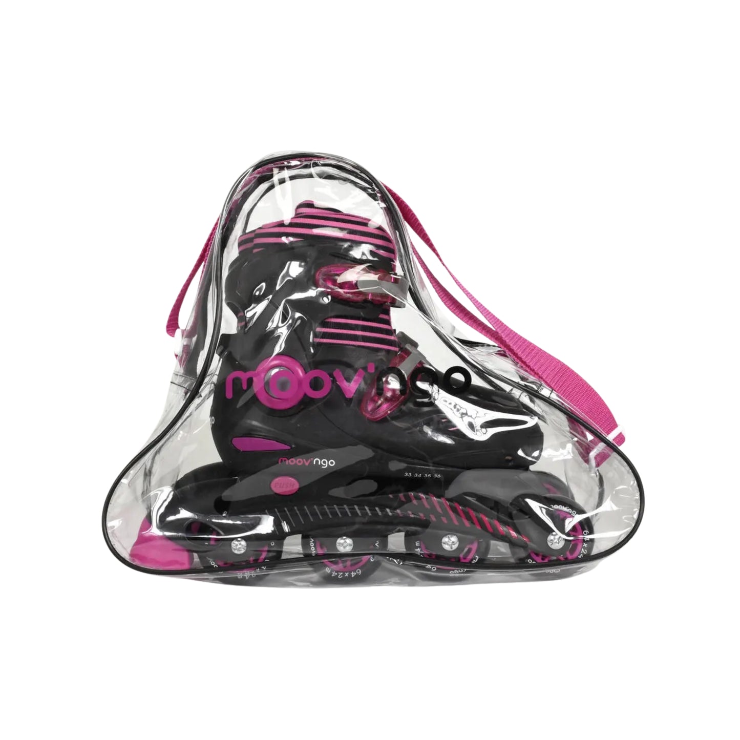 Adjustable Inline Roller Skates (Pink)