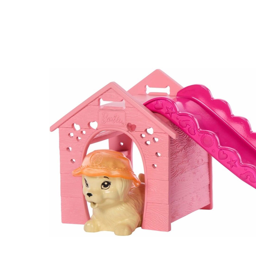 Mattel Barbie Puppy Pool Party Aloha Blonde Doll playset