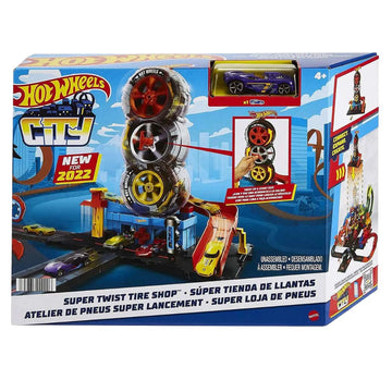 Mattel Hot Wheels City Super Twist Tire Shop Playset