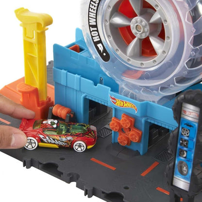 Mattel Hot Wheels City Super Twist Tire Shop Playset