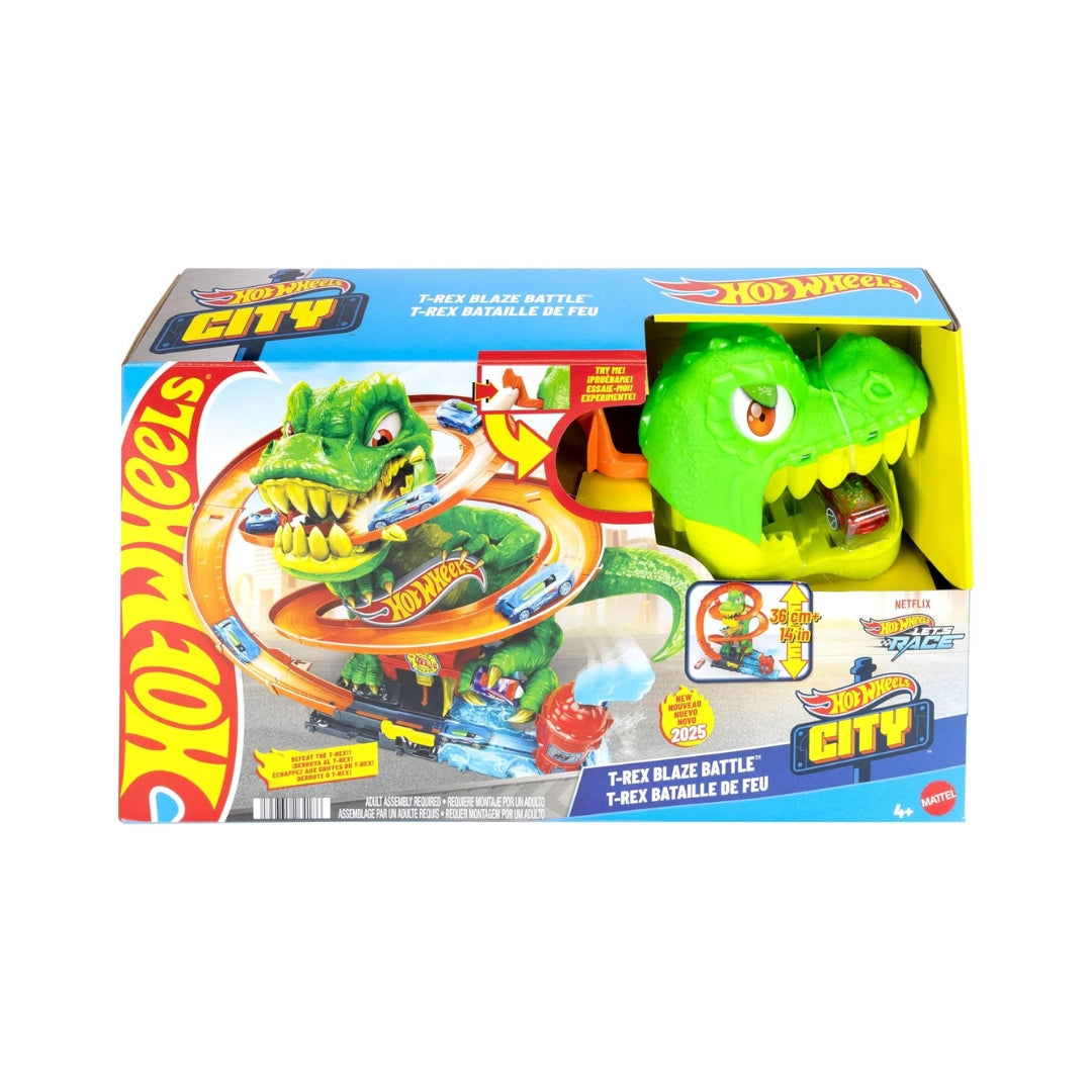 Hot Wheels City T-Rex Blaze Battle