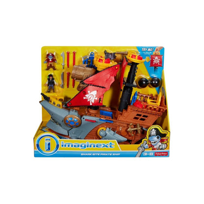 Imaginext Shark Bite Pirate Ship Playset