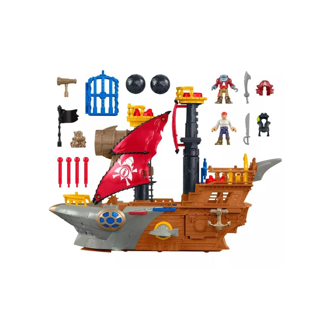 Imaginext Shark Bite Pirate Ship Playset