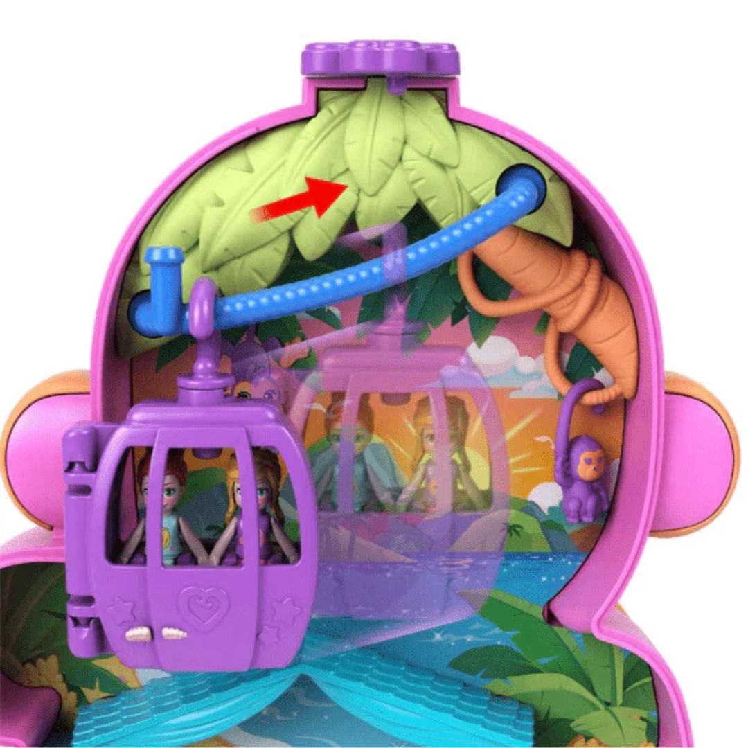 Mattel Polly Pocket Monkey Momma Compact Playset