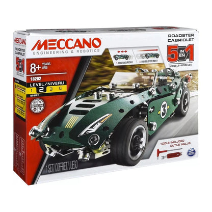 Meccano 5-in-1 Roadster Pull Back Car