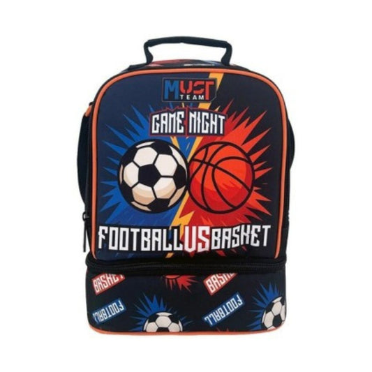 A purple and pink school backpack featuring a large pink and navy butterfly graphic on the front, with a 'JUST TEAM' logo patch near the top, set against a plain white background.