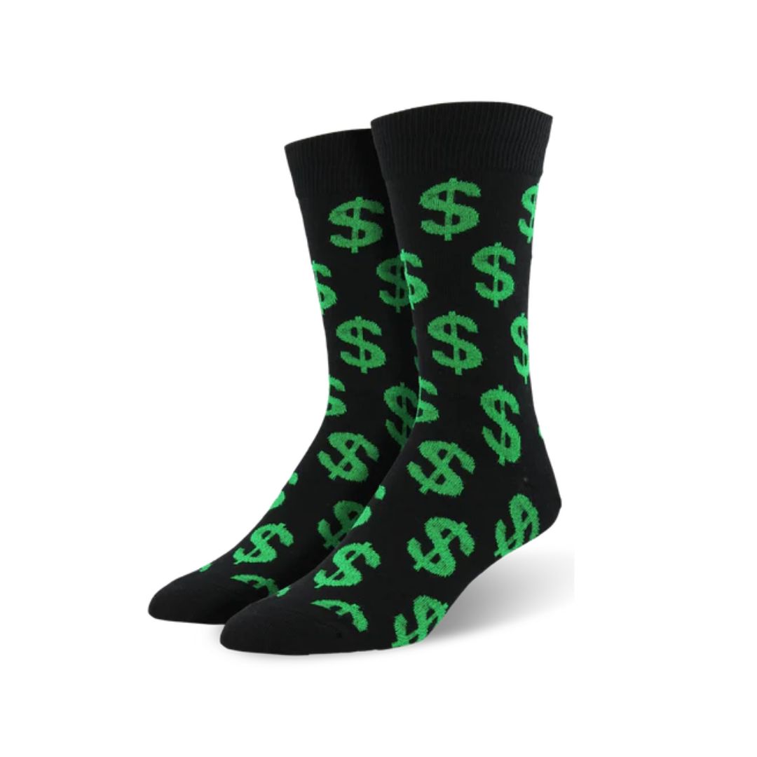 Noxxiez Soxxiez Dollar Black socks