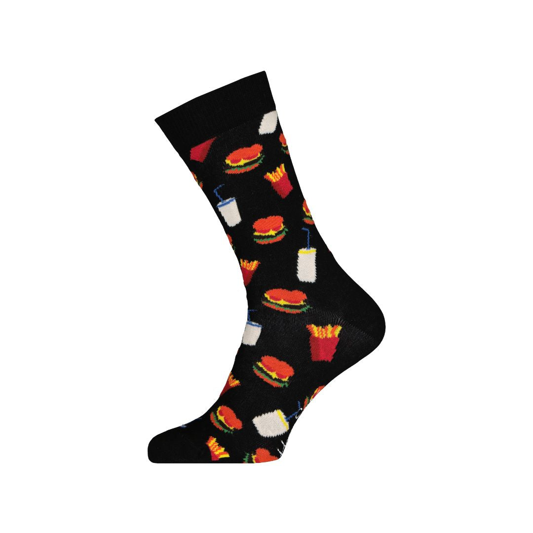 Noxxiez Soxxiez Hamburger Black Socks