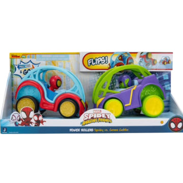 Jazwares Power Rollers Vehicles Set Spidey VS Green Goblin