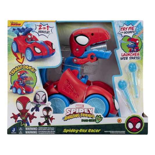 Jazwares Marvel Spidey and His Amazing Friends Spidey-Rex Racer