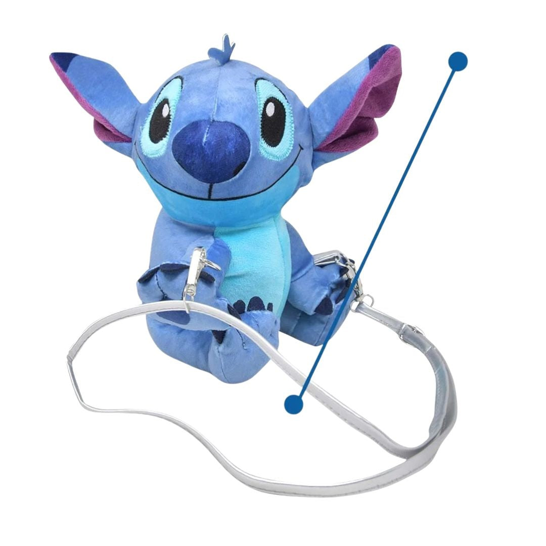 Disney Stitch Plush With PU Strap Plush Toy