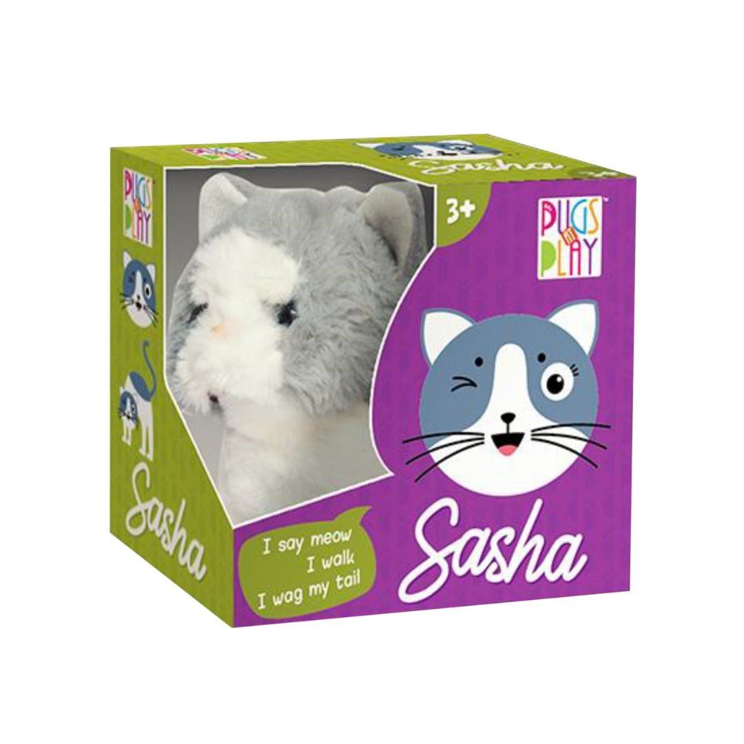 Pugs Sasha Walking Interactive Plush Toy