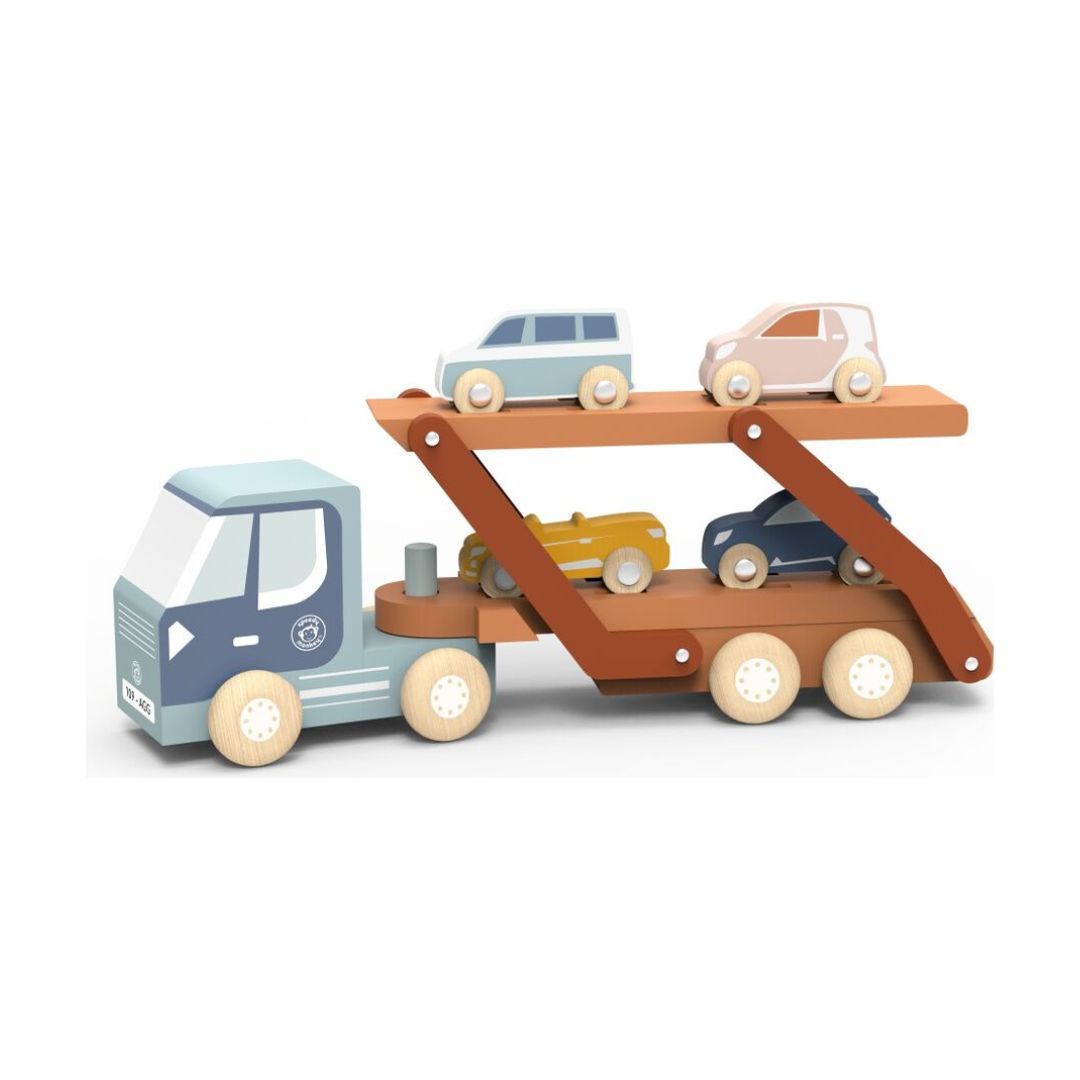 Speedy Monkey Car Carrier Truck with 4 cars
