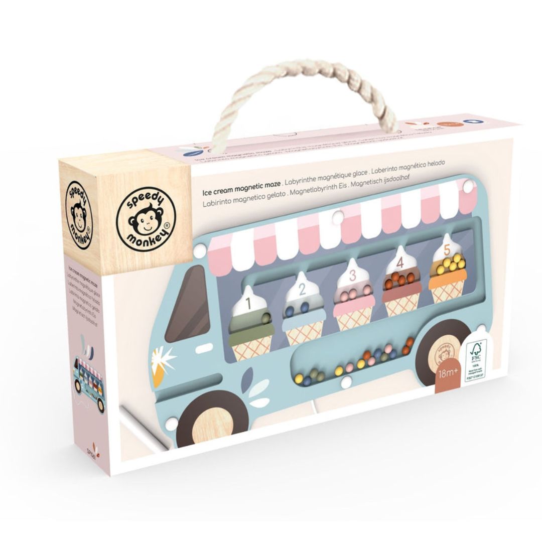 Speedy Monkey Ice Cream Magnetic Maze