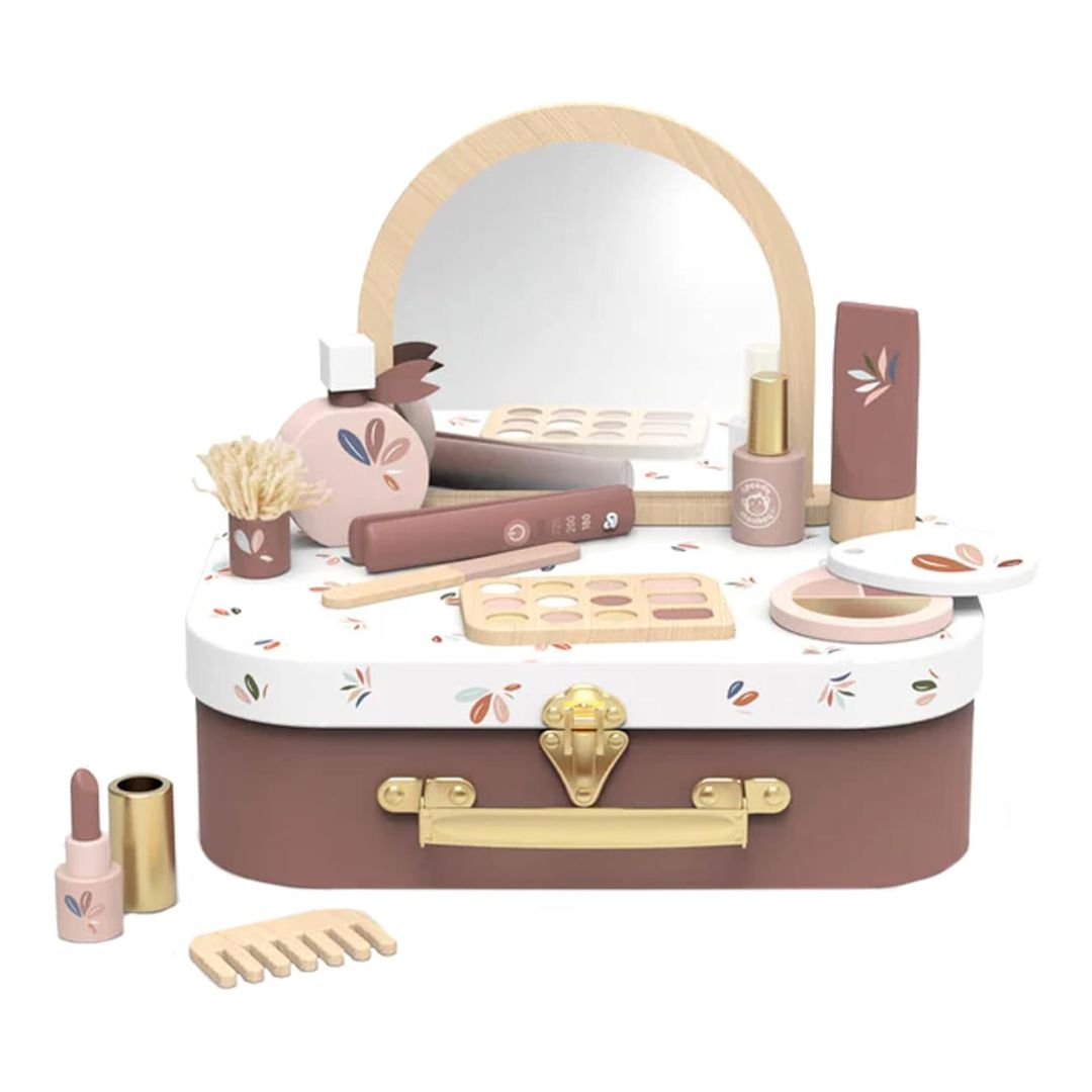 Speedy Monkey Wooden Beauty Suitcase