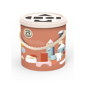 Speedy Monkey Wooden Drum with 100 Blocks
