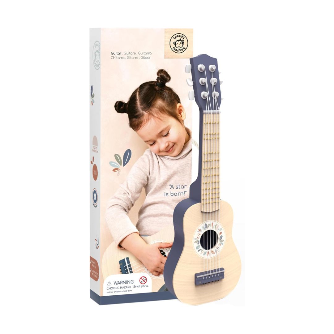 Speedy Monkey Wooden Guitar