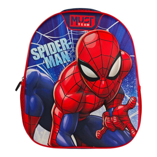 Spider-Man backpack with character design on a white background