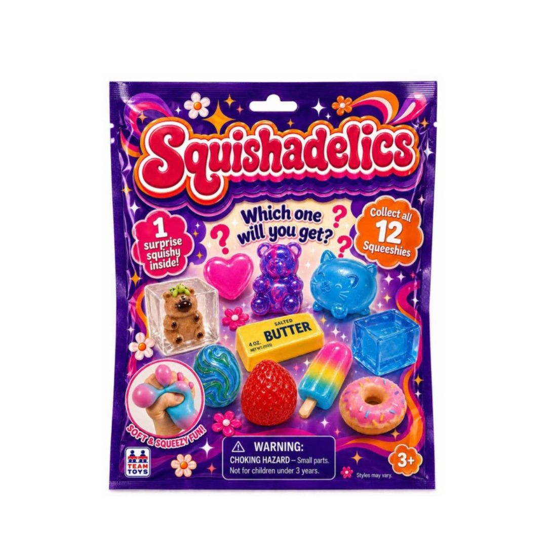 Squishadelics Wave 1 – Collectible Surprise Squishy Toy Blind Bag