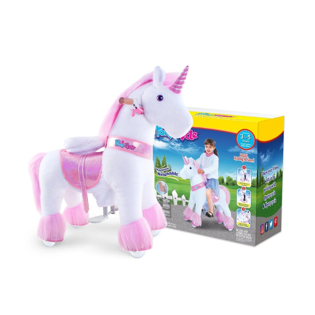 Ponycycle Model U Riding Pink Unicorn (3-5 Years)