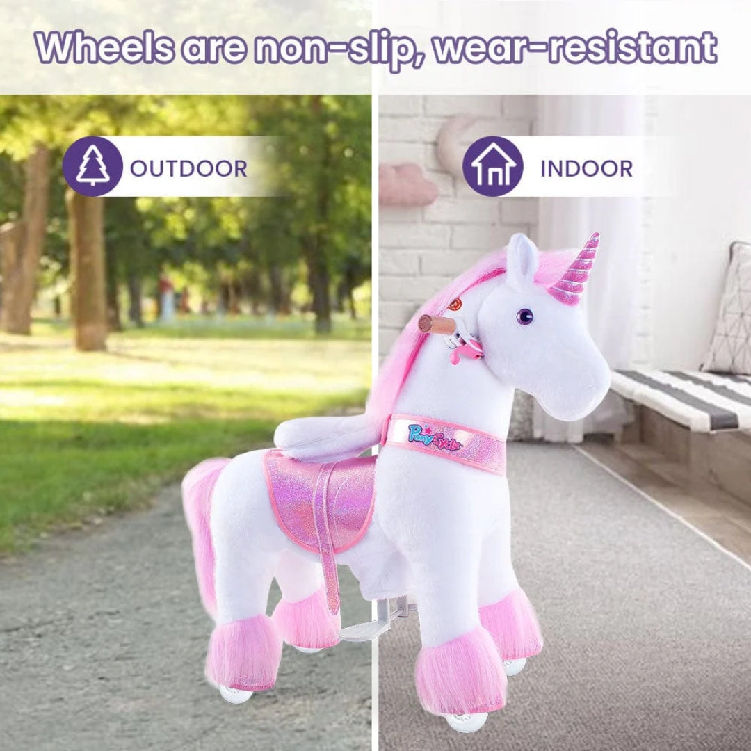 Ponycycle Model U Riding Pink Unicorn (3-5 Years)
