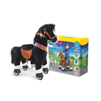 Ponycycle Model U Riding Black Horse (3-5 Years)