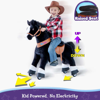 Ponycycle Model U Riding Black Horse (3-5 Years)