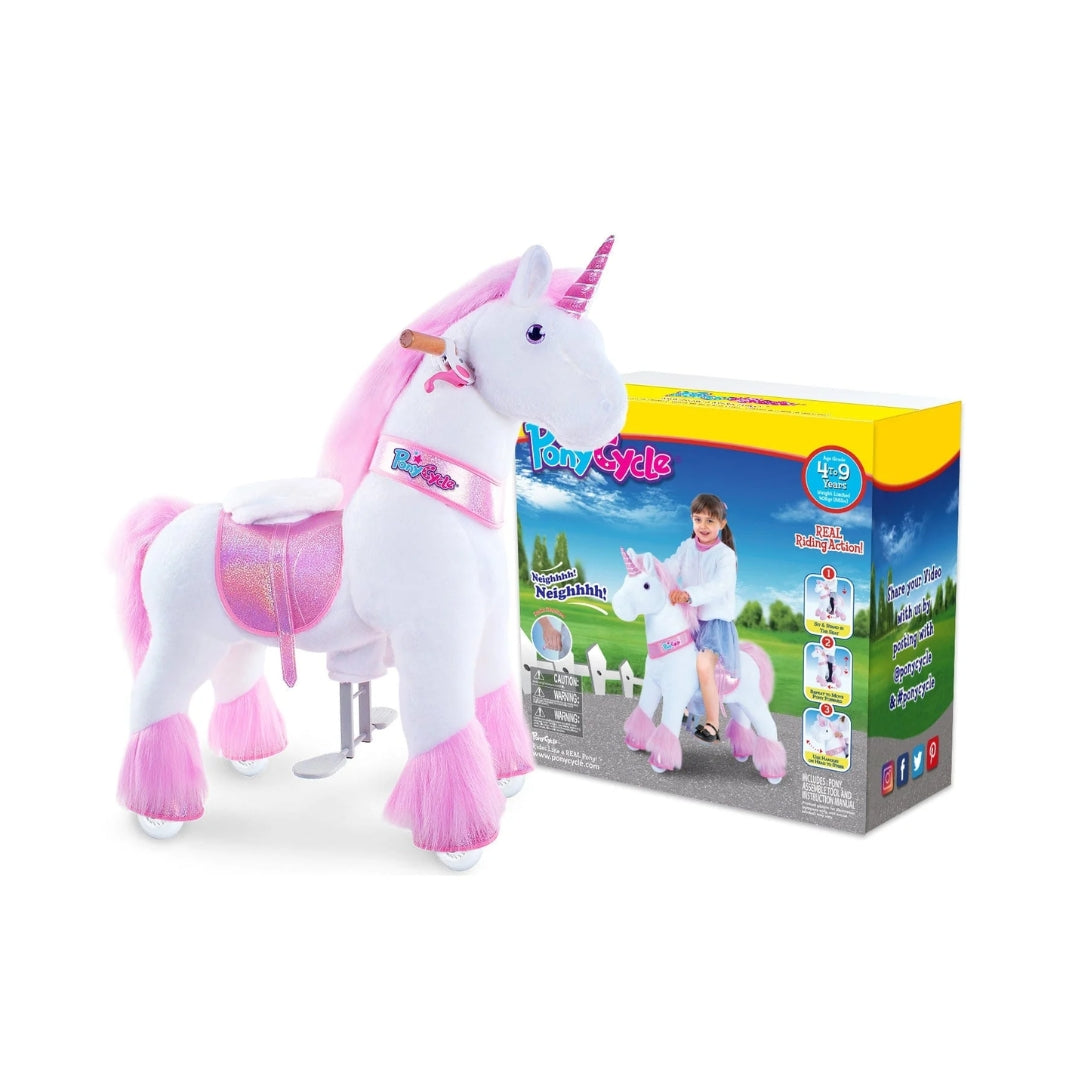 Ponycycle Model U Riding Pink Unicorn (4-9 Years)