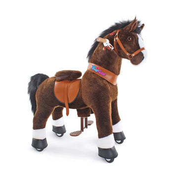 Ponycycle Model U Riding Dark Brown Horse - 4-9 Years