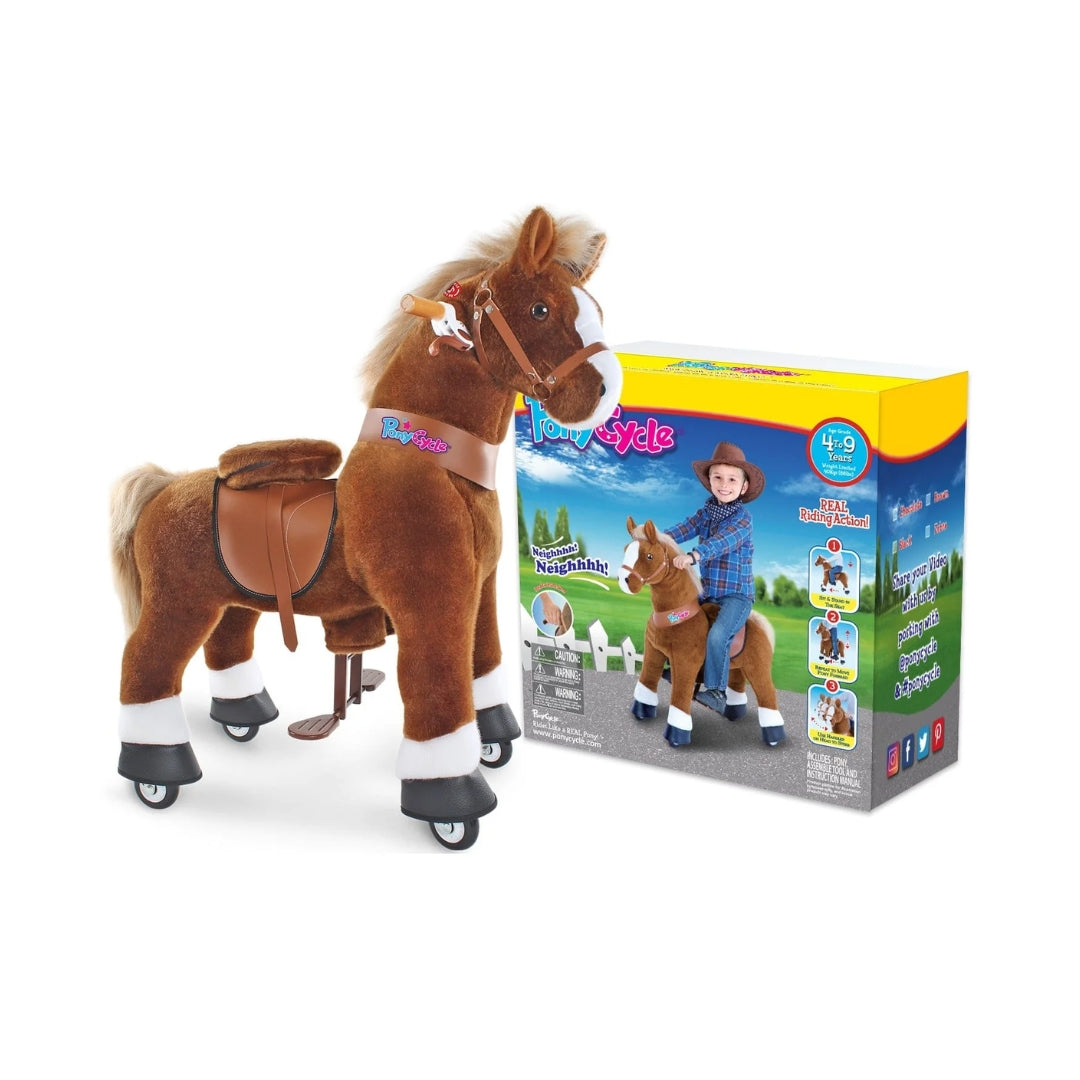 Ponycycle Model U Riding Dark Brown Horse (4-9 Years)