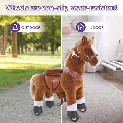 Ponycycle Model U Riding Dark Brown Horse (4-9 Years)