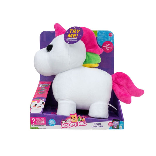 Adopt Me Neon Unicorn Soft Plush