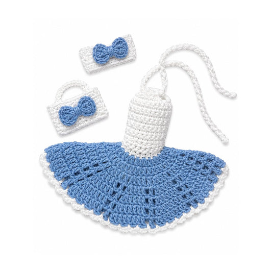 LéArts Handmade Crochet Doll Outfit & Accessories Set (Light Blue)