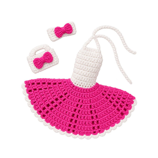 LéArts Handmade Crochet Doll Outfit & Accessories Set