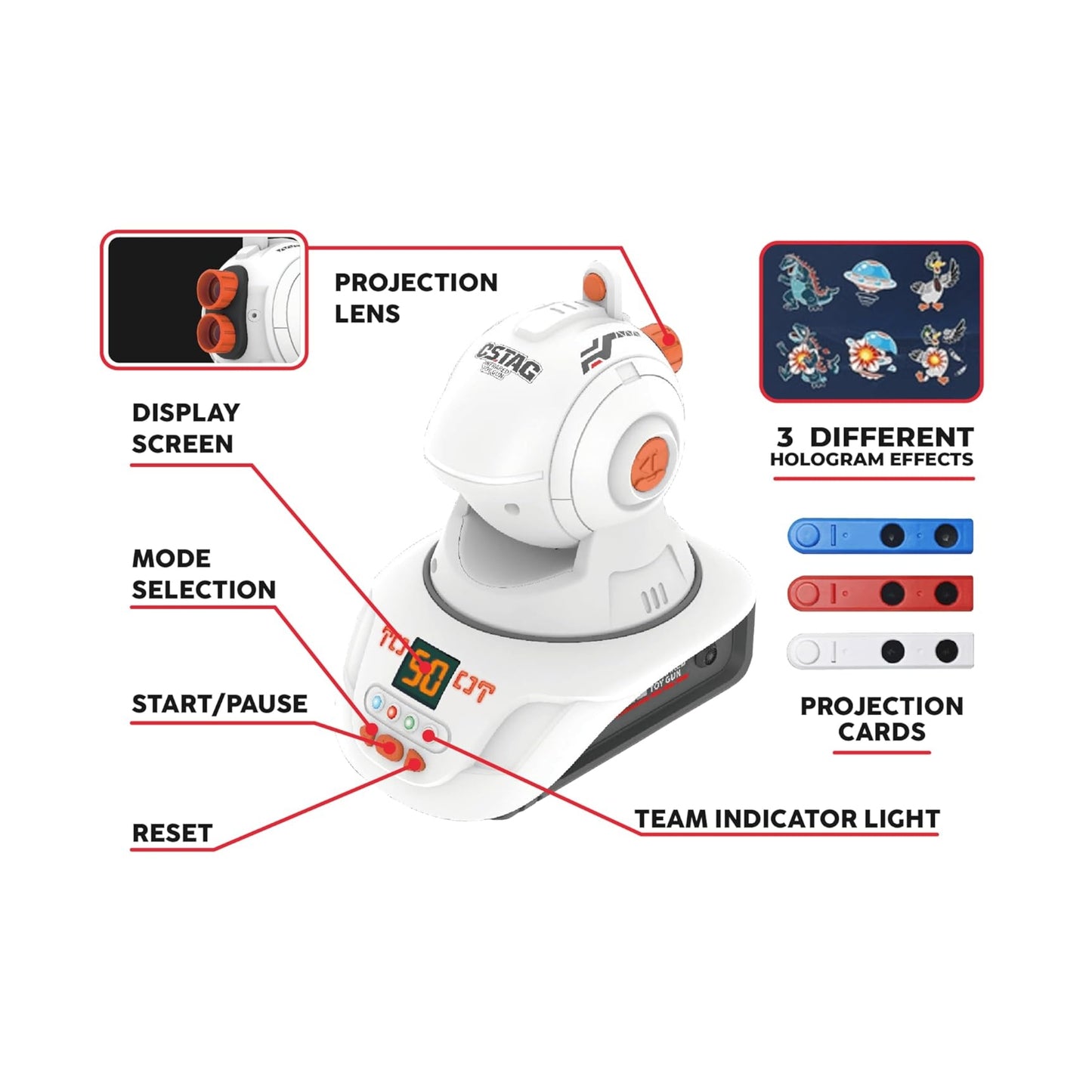 Infrared Tag Projector Game