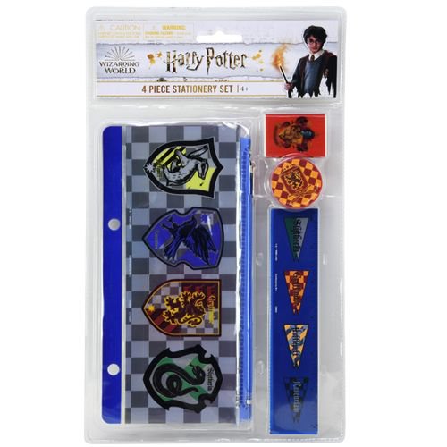 Harry Potter 4pc Stationery Set in Bag