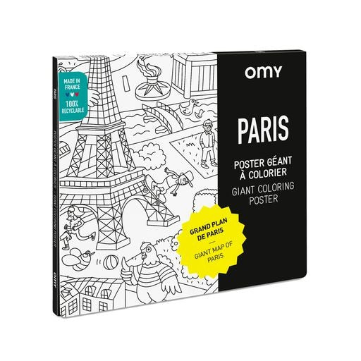 Omy Giant Coloring Poster Paris