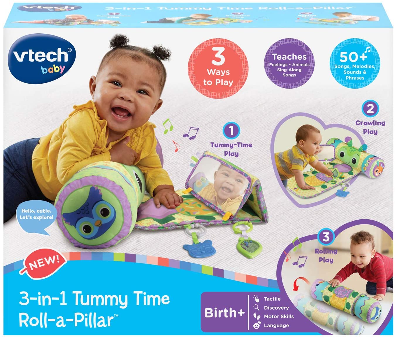 3-In-1 Tummy Time Roll-A-Pillarâ€°Ð³Ñž