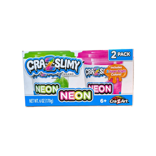 Cra-Z Slimy 2 Pack Neon Slime