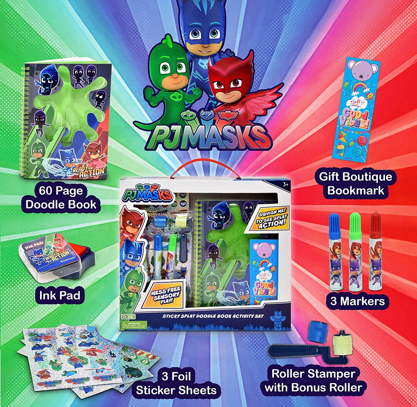 PJ Masks Slime Journal with Accessories Set in Box